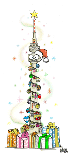 Postal navide&ntilde;a 2006 hecha para la Universidad de Dortmund en Alemania.